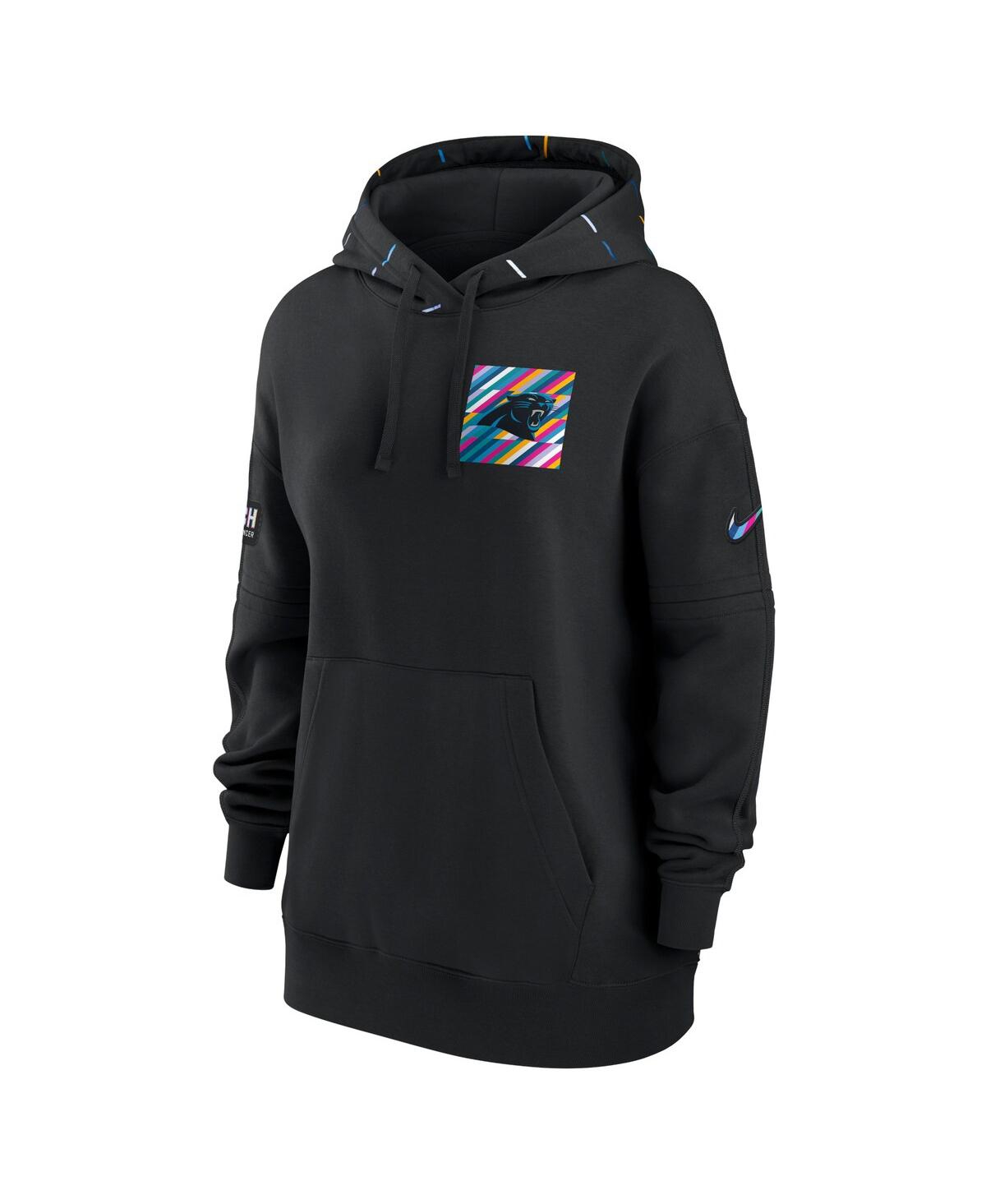 Nike Women's  Black Carolina Panthers 2023 Nfl Crucial Catch Club Pullover Hoodie In Black
