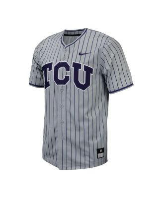 Men's TCU Horned Frogs Pinstripe Replica Baseball Jersey