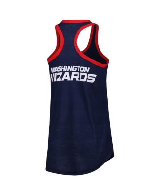 Women's Navy Washington Wizards Showdown Scoop-Neck Racerback Tank Top