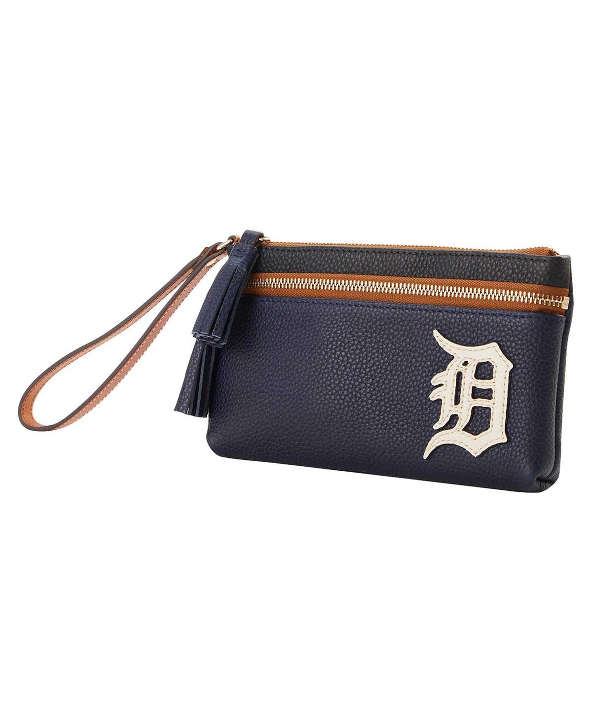 Men's and Women's Dooney & Bourke Detroit Tigers Infield Double-Zip Wristlet - Navy