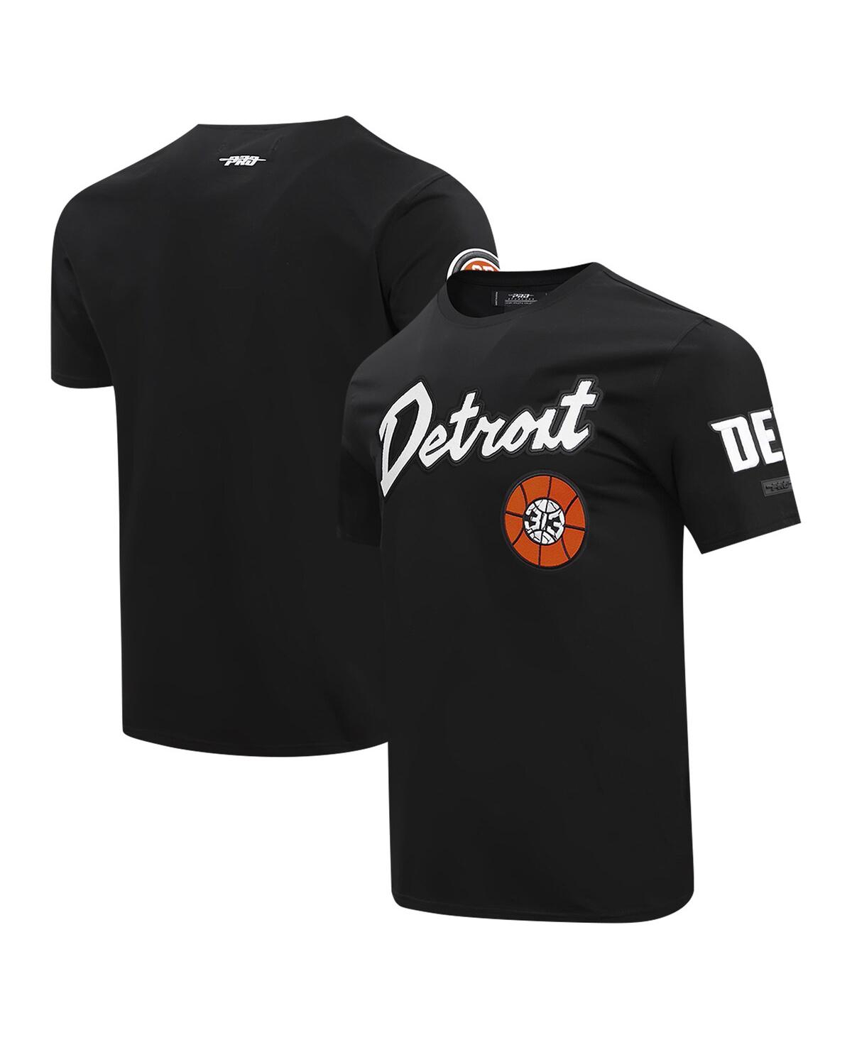 Pro Standard Men's  Black Detroit Pistons 2023 City Edition T-shirt