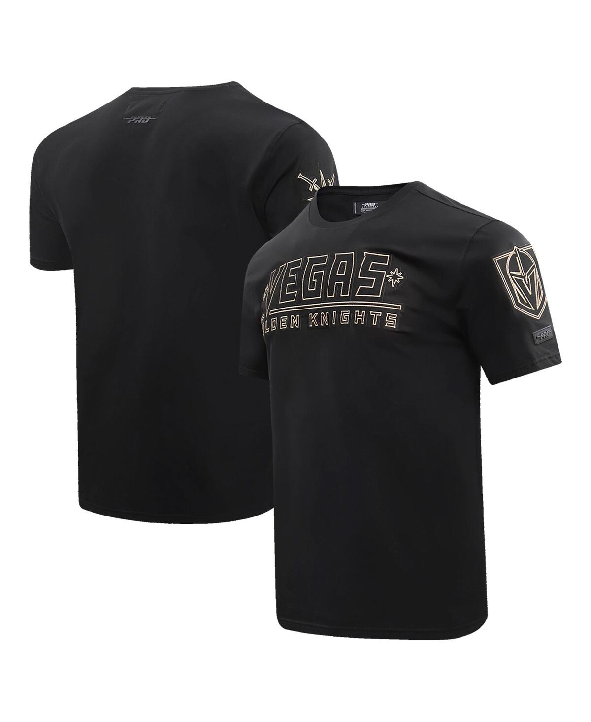 Pro Standard Black Vegas Golden Knights Wordmark T-shirt In Black
