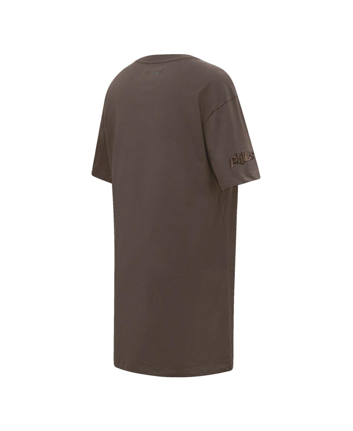 Shop Pro Standard Women's  Brown Philadelphia Phillies Neutral T-shirt Dress