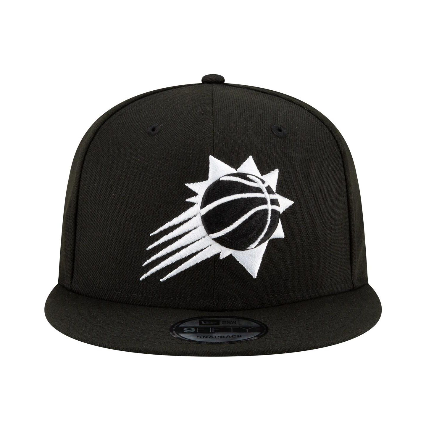 Мужская кепка New Era Phoenix Suns Black & White 9FIFTY Snapback Hat — фото 4