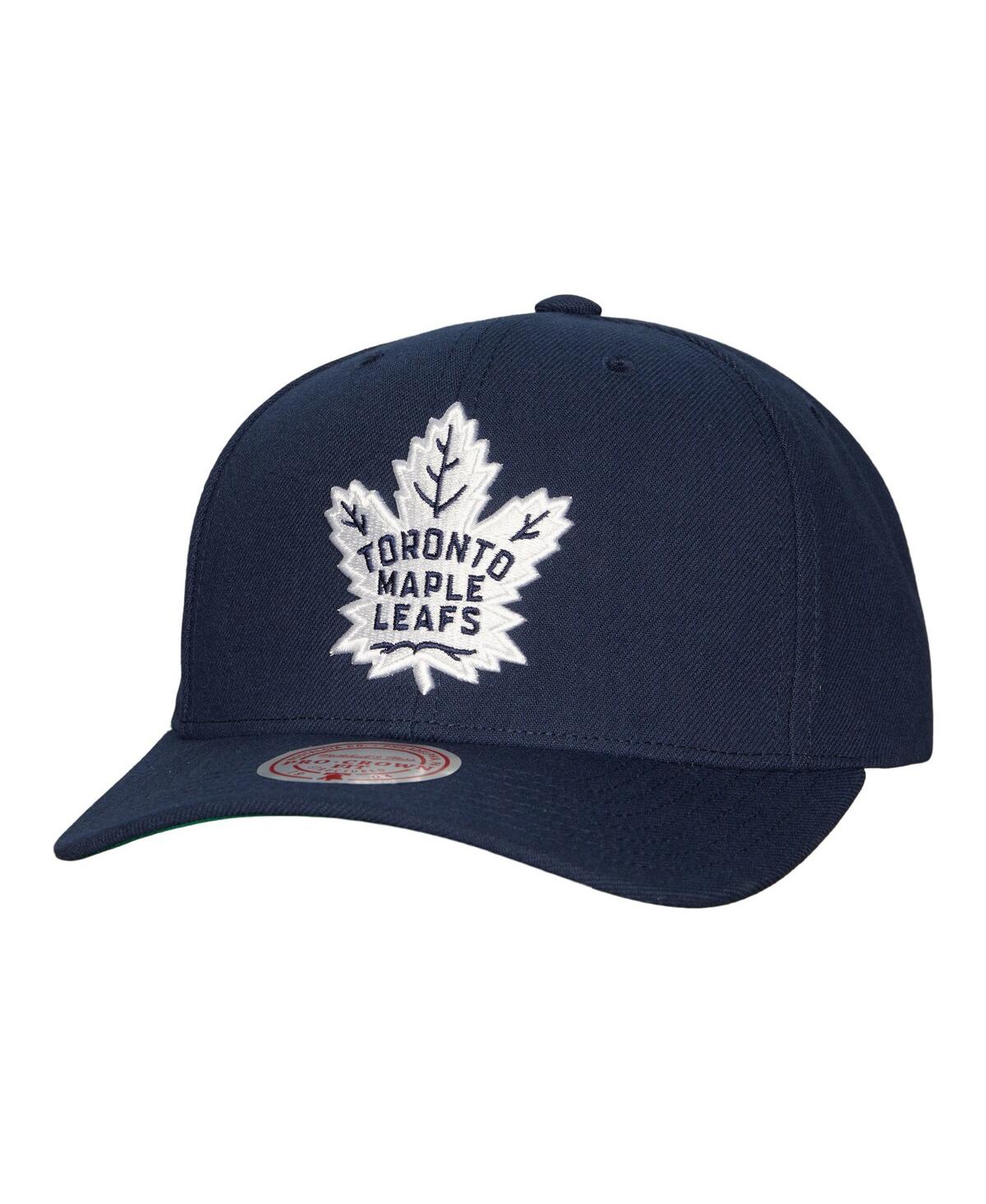 Men's Mitchell & Ness Navy Toronto Maple Leafs Team Ground Pro Adjustable Hat - Navy