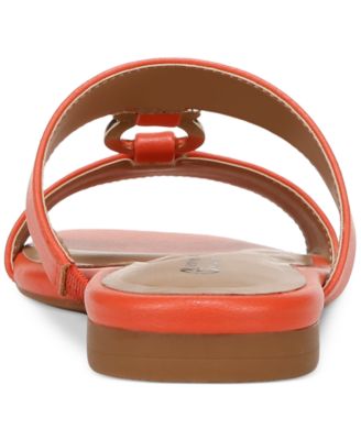 Women's Caitlynn Memory Foam Ornamented Slip On Flat Sandals