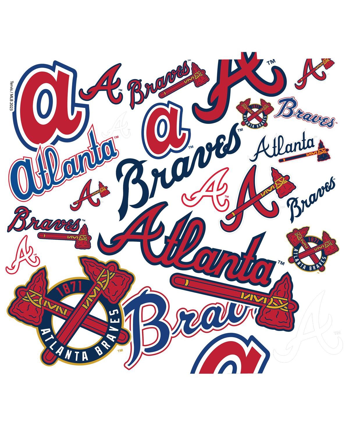 Tervis Tumbler Atlanta Braves 24 oz Allover Venture Lite Water Bottle In Multi