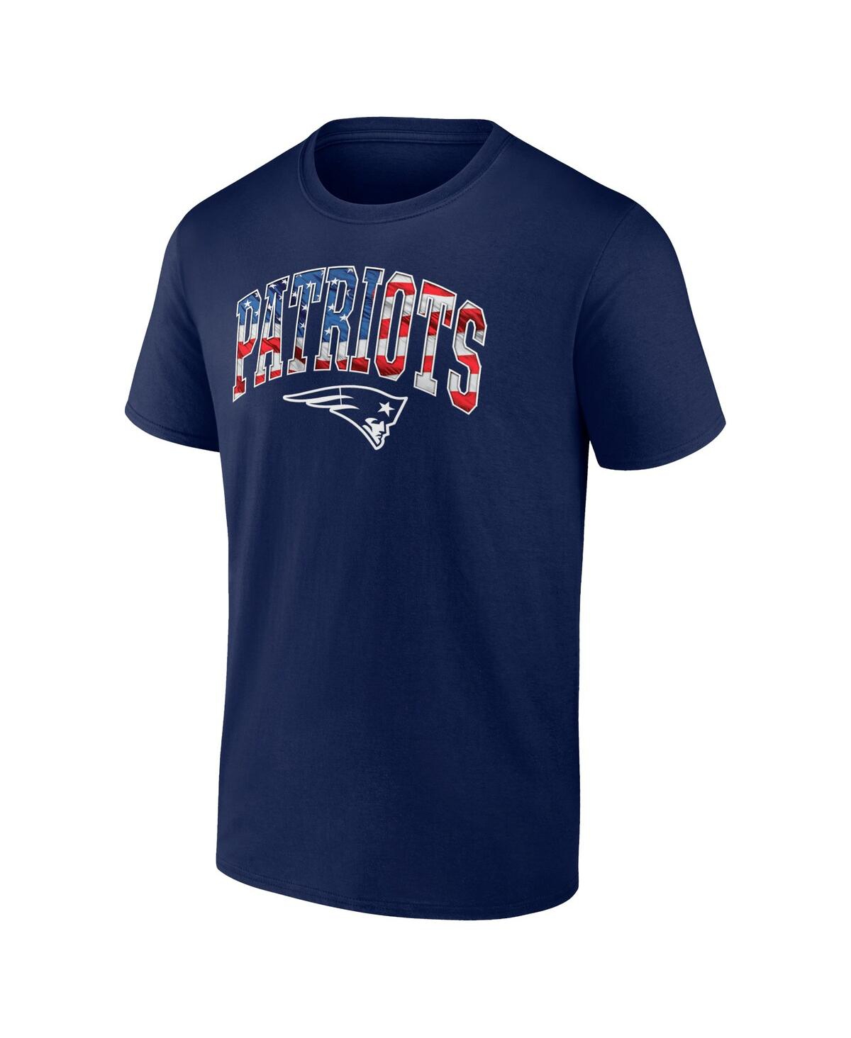 Fanatics Branded Navy New England Patriots Banner Wave Logo T-shirt In Navy