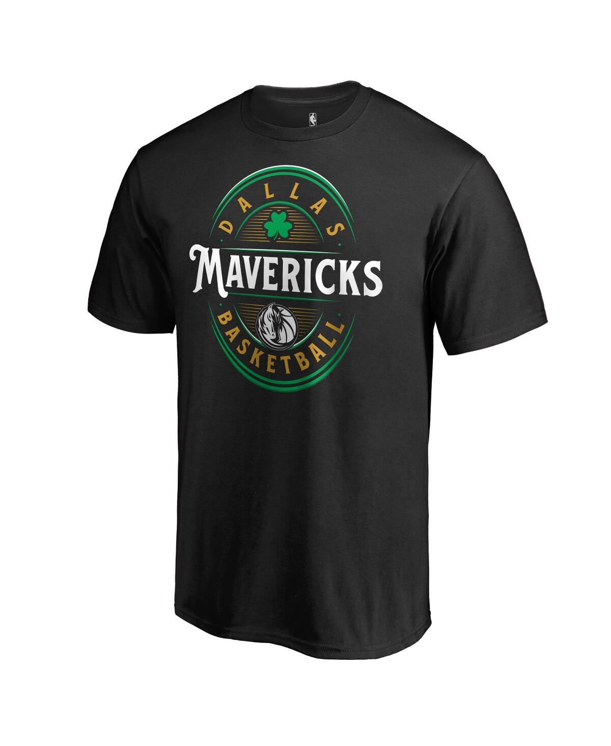 Shop Fanatics Men's  Black Dallas Mavericks Forever Lucky T-shirt