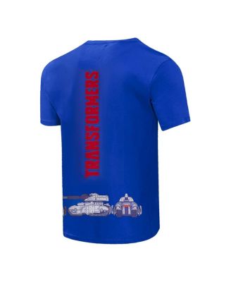 Men's and Women's Royal Transformers Barricade T-shirt