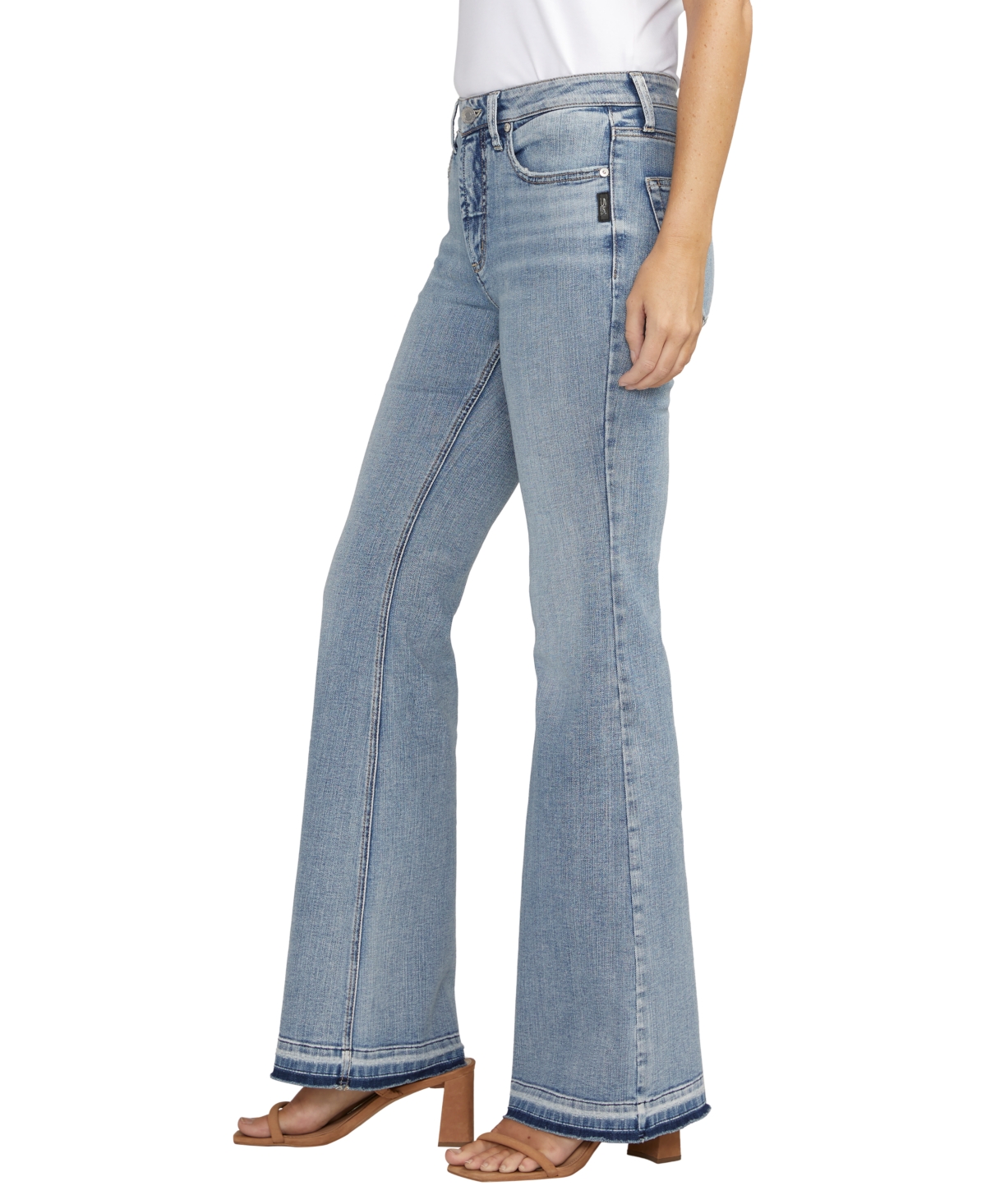 Shop Silver Jeans Co. Most Wanted Mid Rise Flare Jeans In Indigo