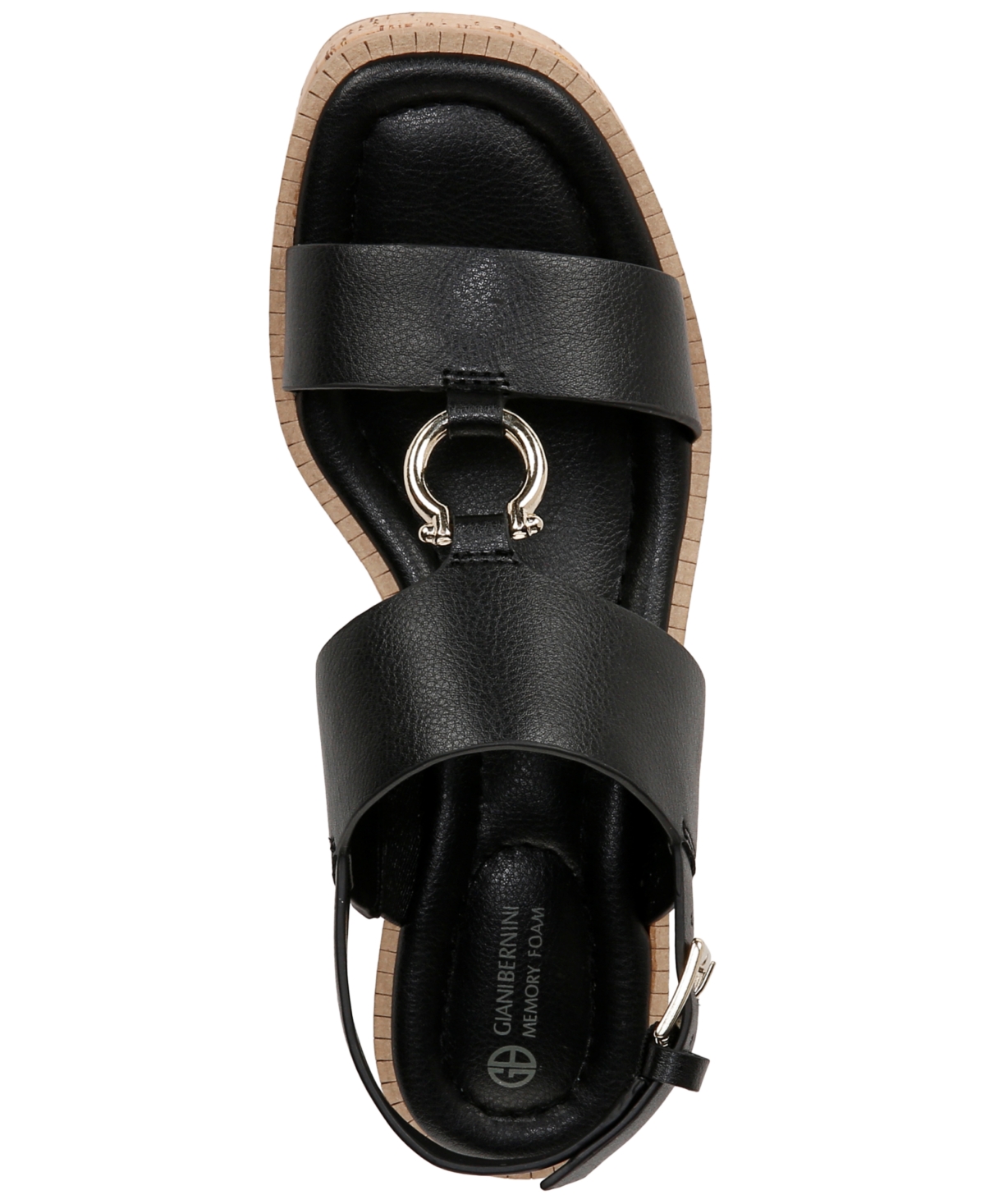 Shop Giani Bernini Women's Harperr Memory Foam Platform Wedge Sandals, Created For Macy's In Black