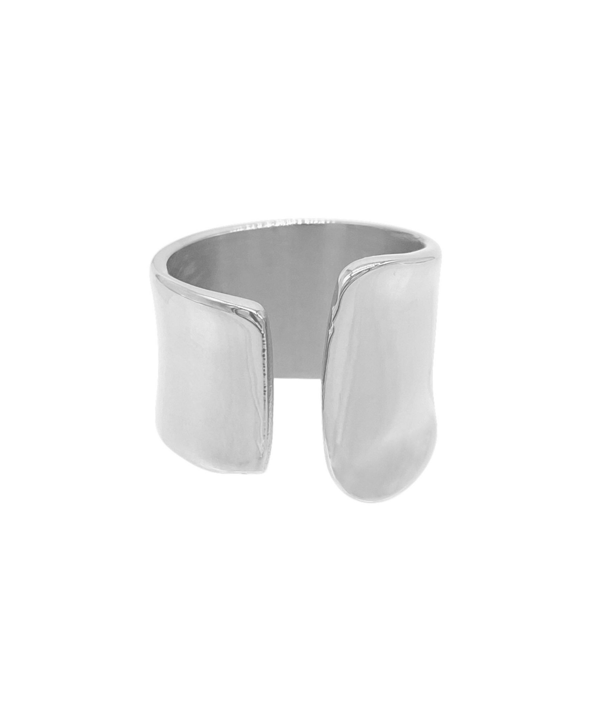 Shop Adornia Silver-plated Tall Open Band Ring