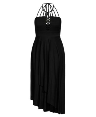 Plus Size Plait Detail Maxi Dress