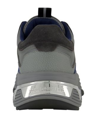 Men's Chunky Two Tone Sole Leather Sneakers