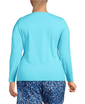 Plus Size Long Sleeve Relaxed UPF 50 Rash Guard