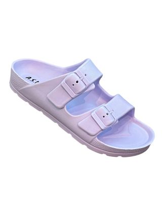 Comfort Slides Double Buckle Adjustable Scooby Flat Sandals