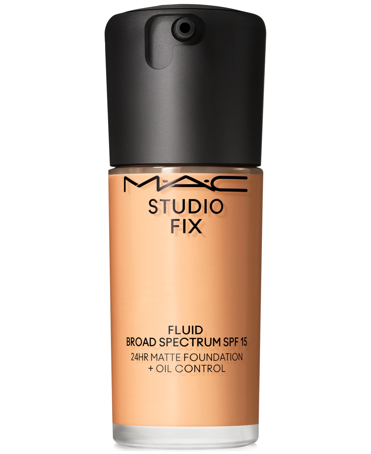 Shop Mac Studio Fix Fluid Spf 15 24hr Matte Foundation + Oil Control, 1 Oz. In Nc (light Beige With Golden Peach Undert