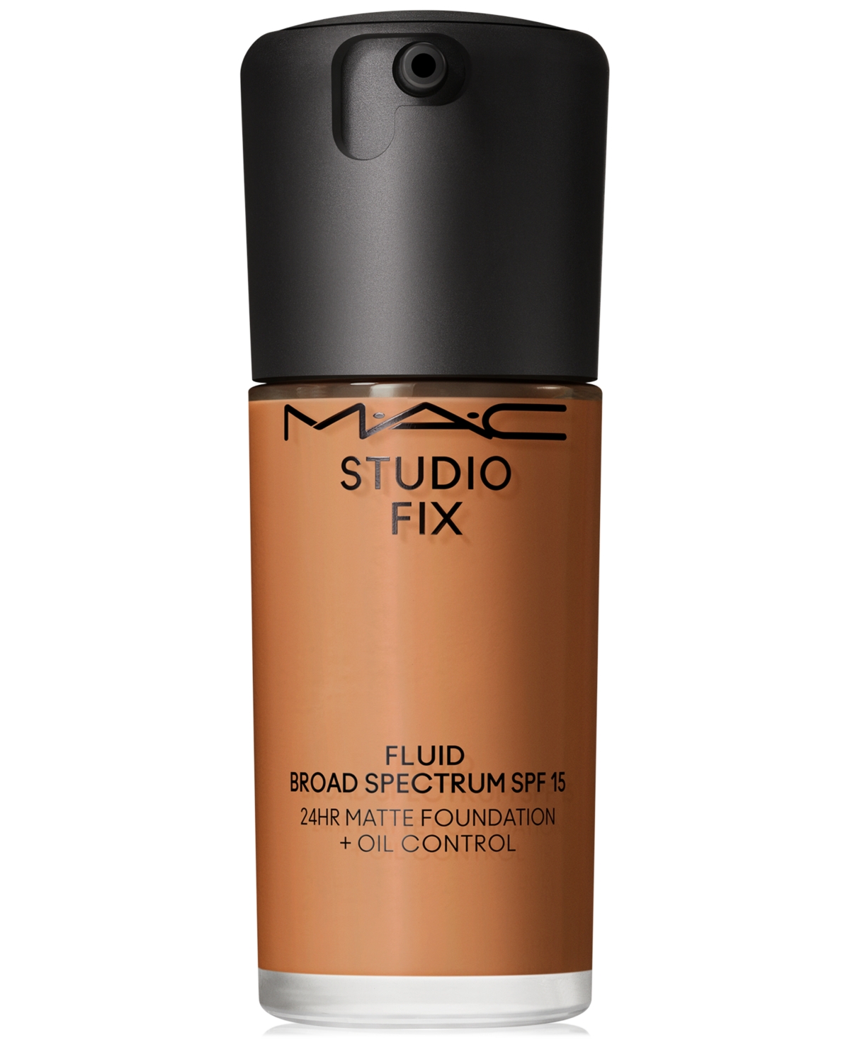 Shop Mac Studio Fix Fluid Spf 15 24hr Matte Foundation + Oil Control, 1 Oz. In Nc (deep Bronzed With Neutral Undertone