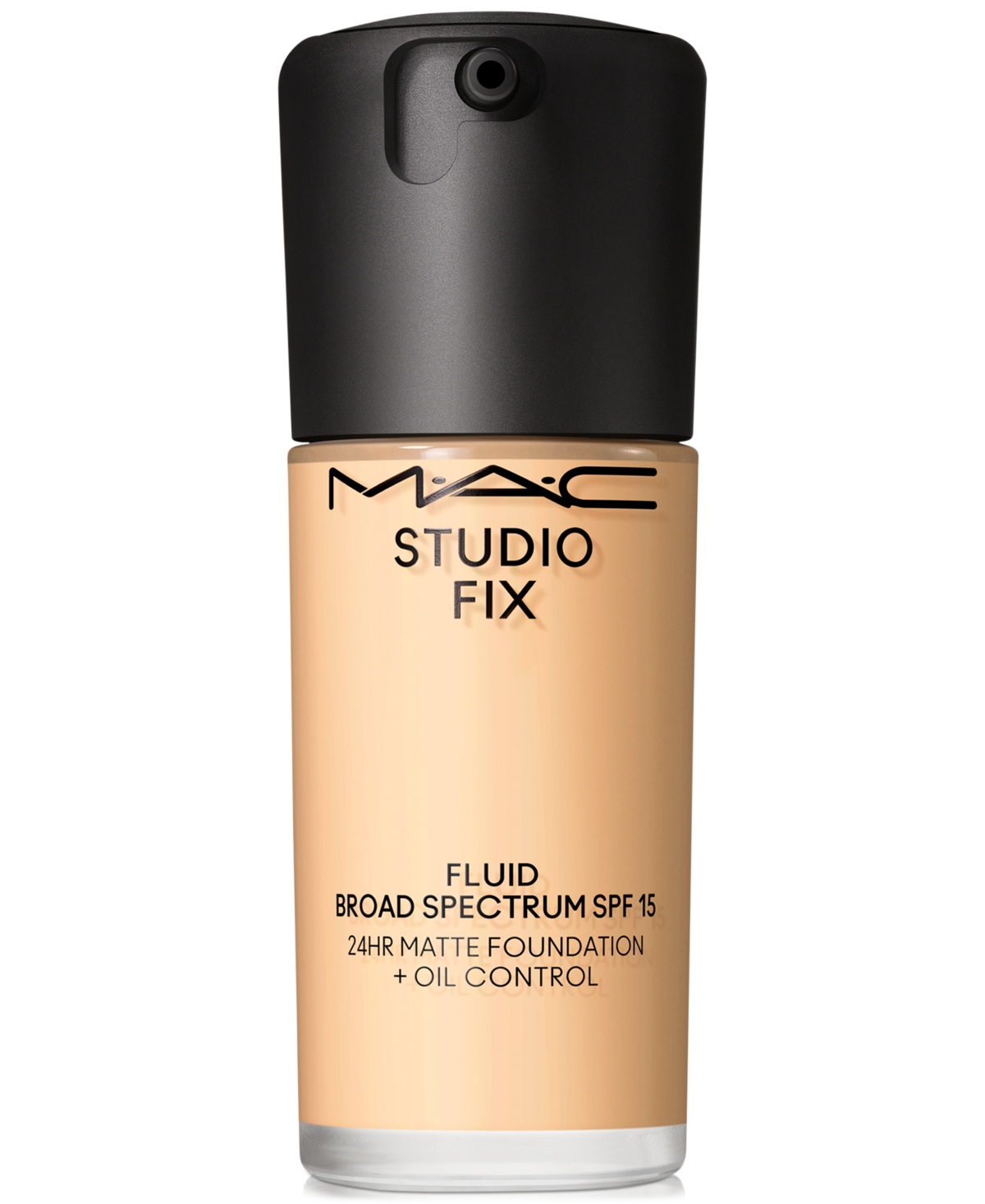 Shop Mac Studio Fix Fluid Spf 15 24hr Matte Foundation + Oil Control, 1 Oz. In Nc (fair Beige With Golden Undertone For