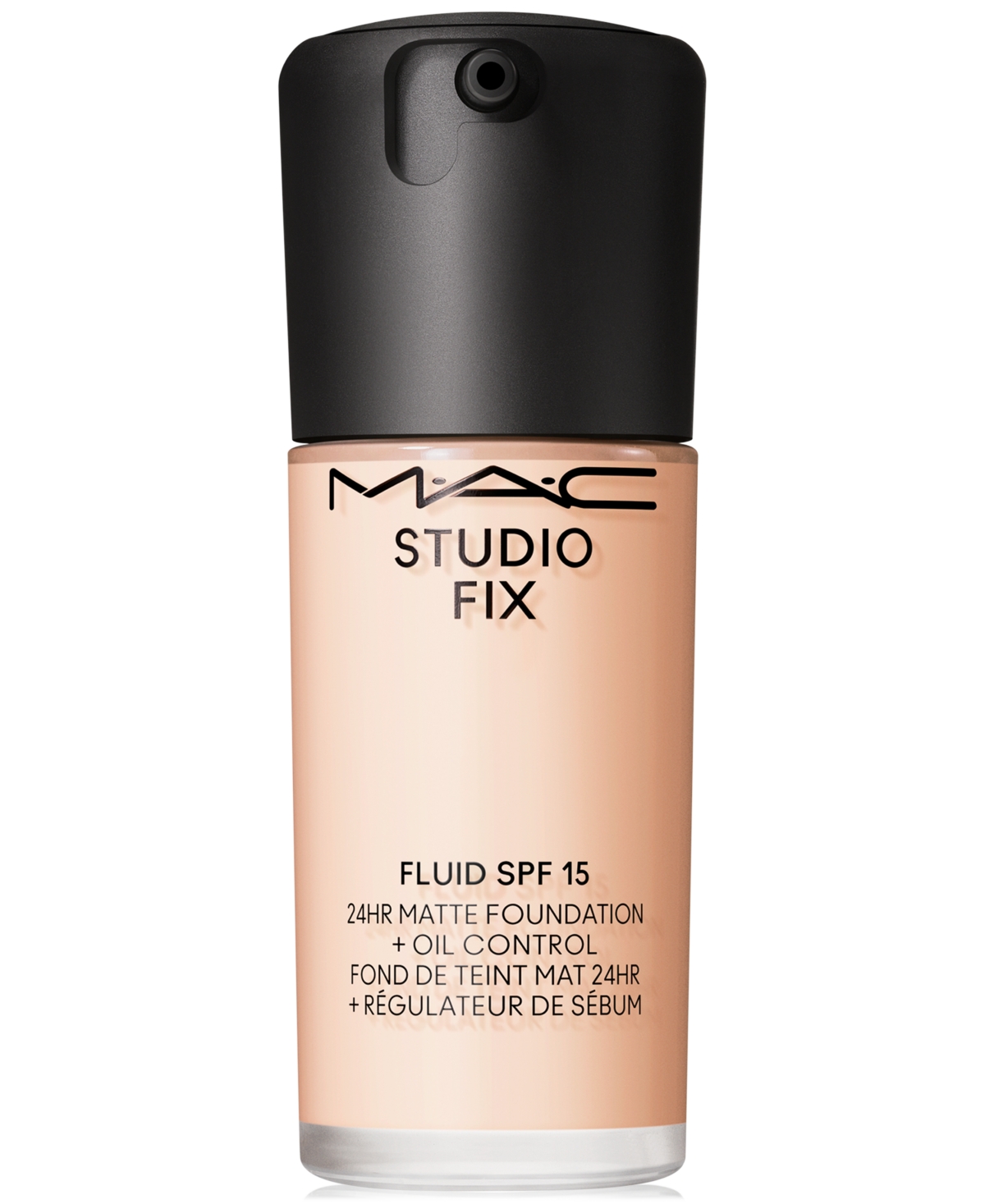 Shop Mac Studio Fix Fluid Spf 15 24hr Matte Foundation + Oil Control, 1 Oz. In Nc (very Fair Beige With Golden Underton
