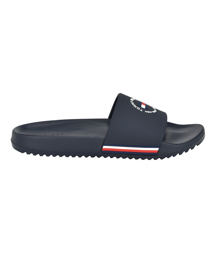 Tommy Hilfiger Men's Ratri Branded Classic Pool Slides - Macy's