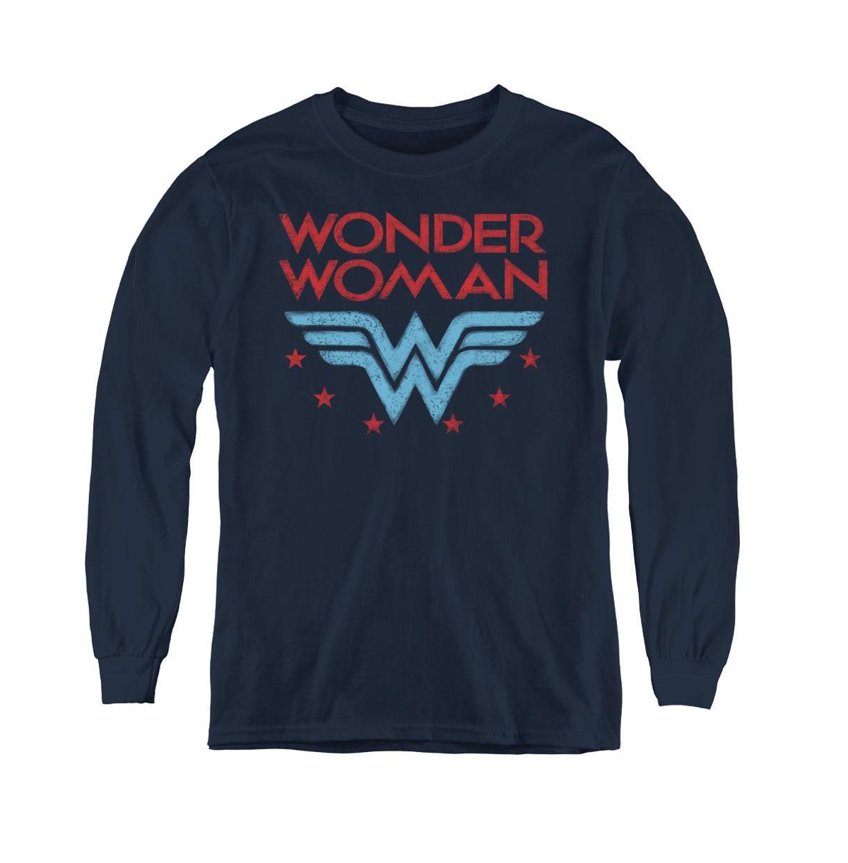 Wonder Woman Boys Dc Youth Dc Comics Wonder Stars Long Sleeve Sweatshirt