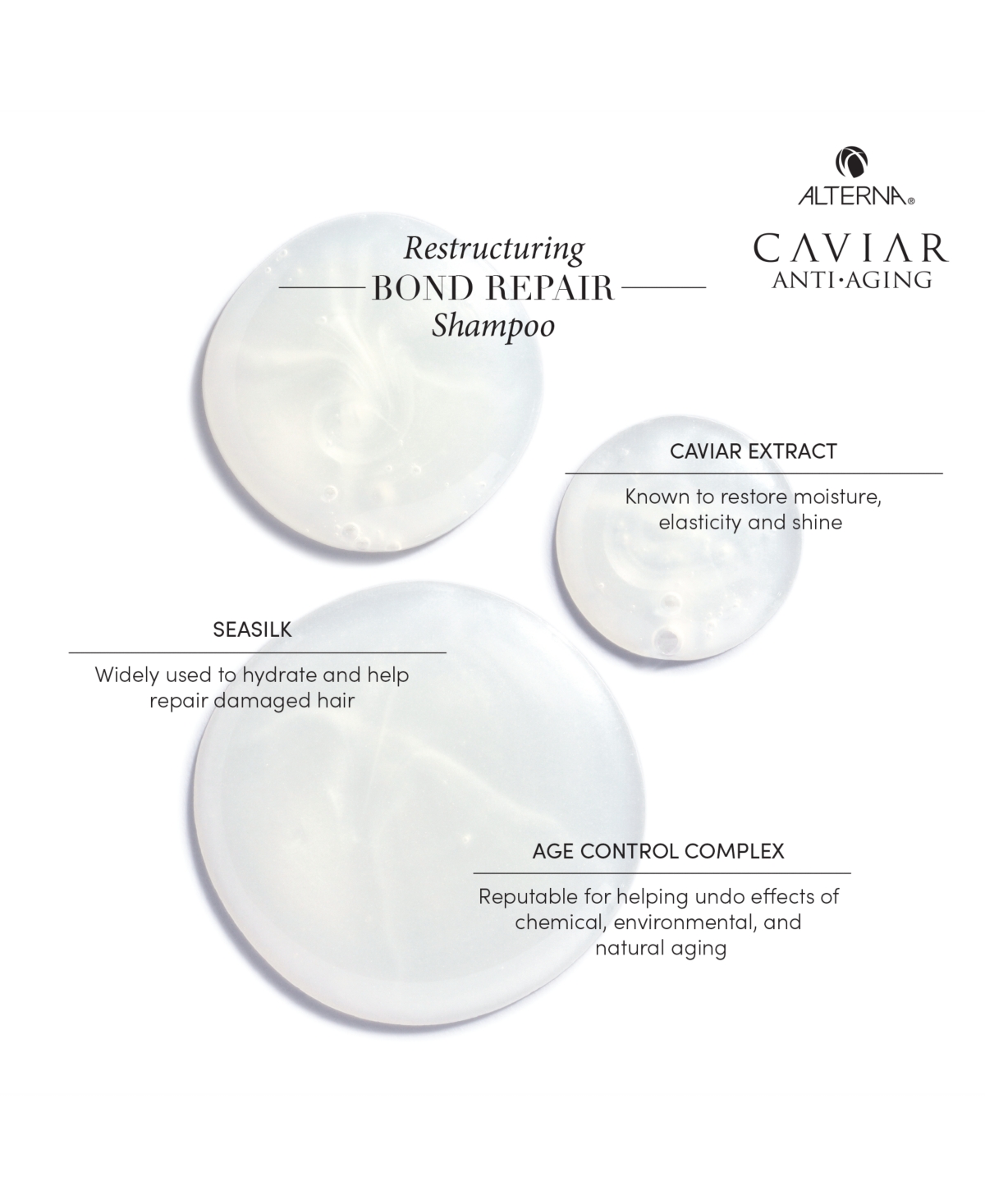 Shop Alterna Caviar Restructuring Bond Repair Shampoo, 8.5 Oz. In No Color