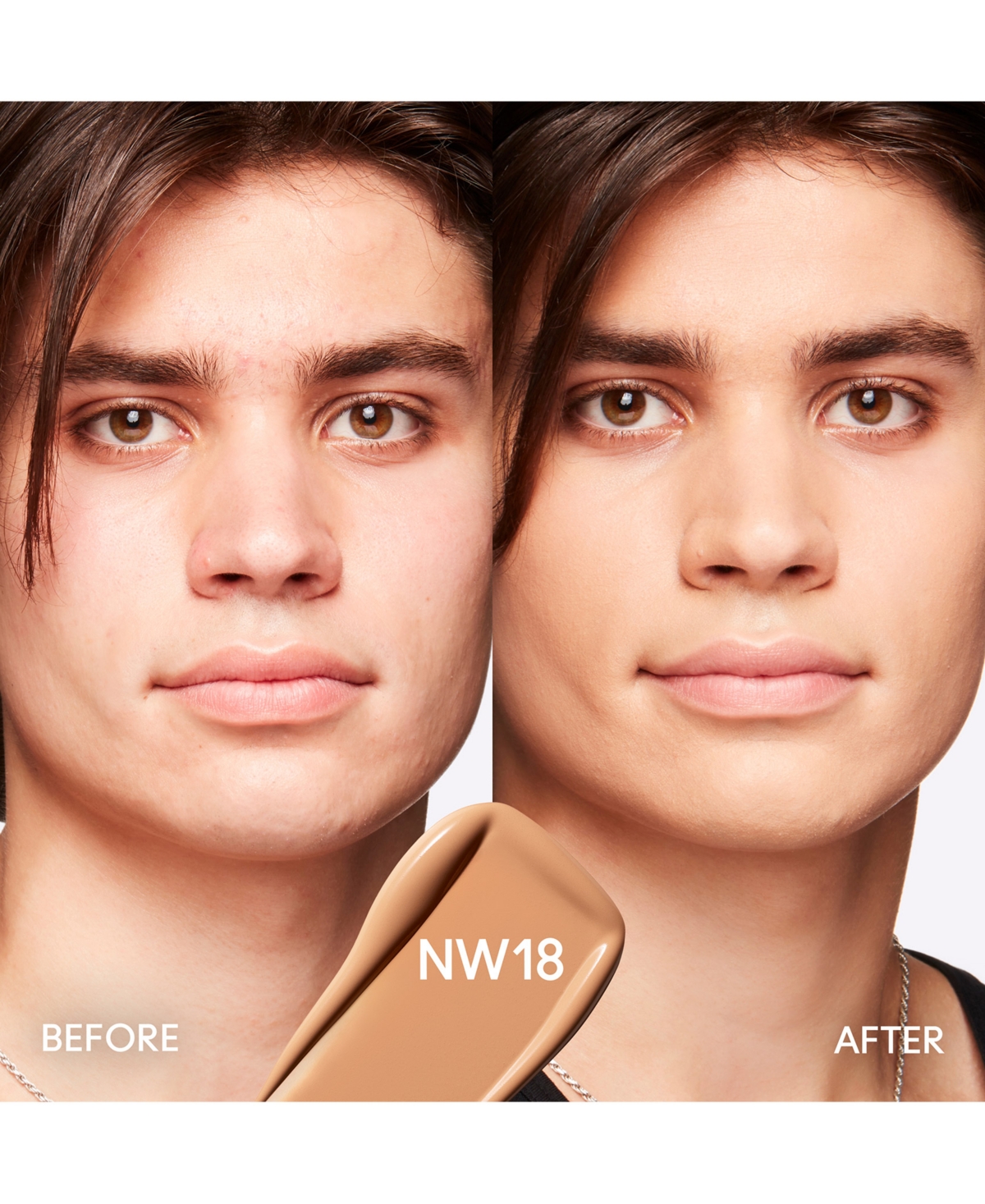 Mac Studio Fix Fluid Spf 15 24hr Matte Foundation + Oil Control, 1 Oz. In Nw18 (beige With Neutral Undertone For L
