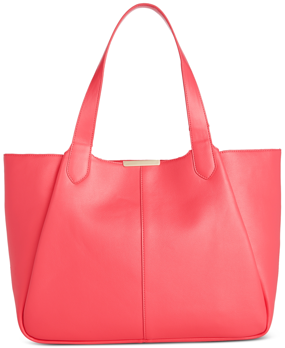 Shop On 34th Azriell Extra-large Tote, Created For Macy's In Peony Coral