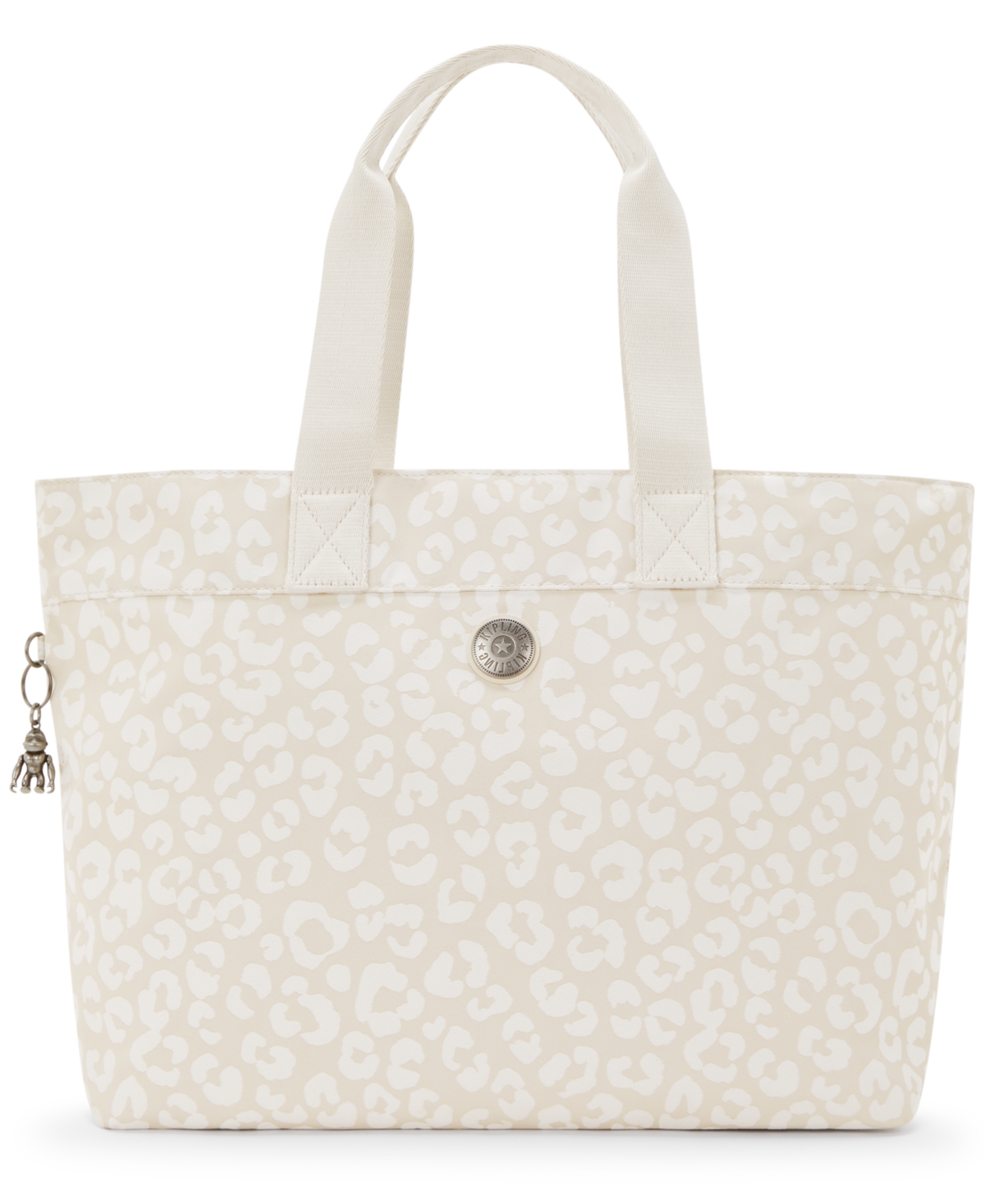 Shop Kipling Colissa Extra-large Tote Bag In White Cheetah J