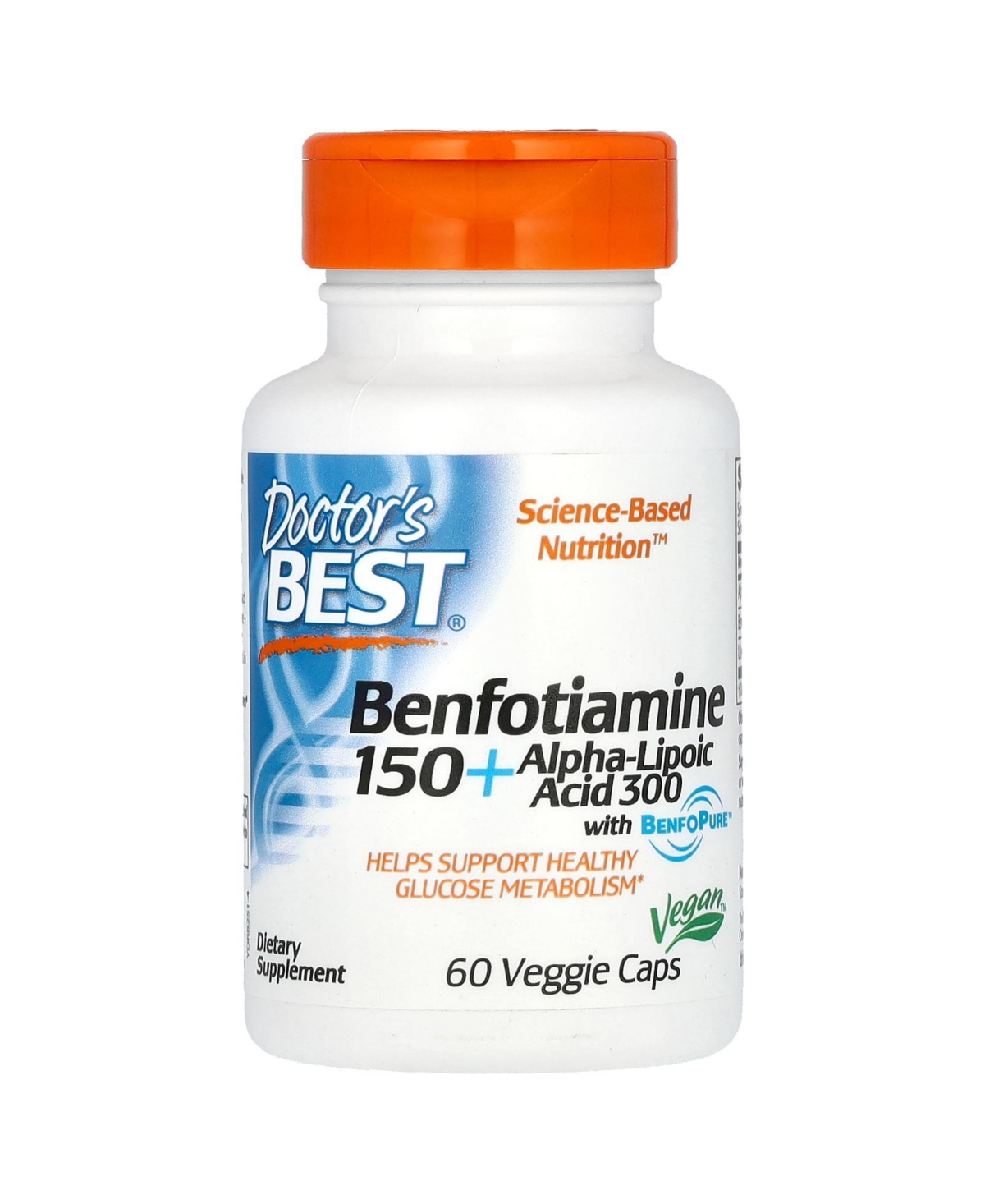 Benfotiamine 150 + Alpha-Lipoic Acid 300 - 60 Veggie Caps - Assorted Pre-pack (See Table