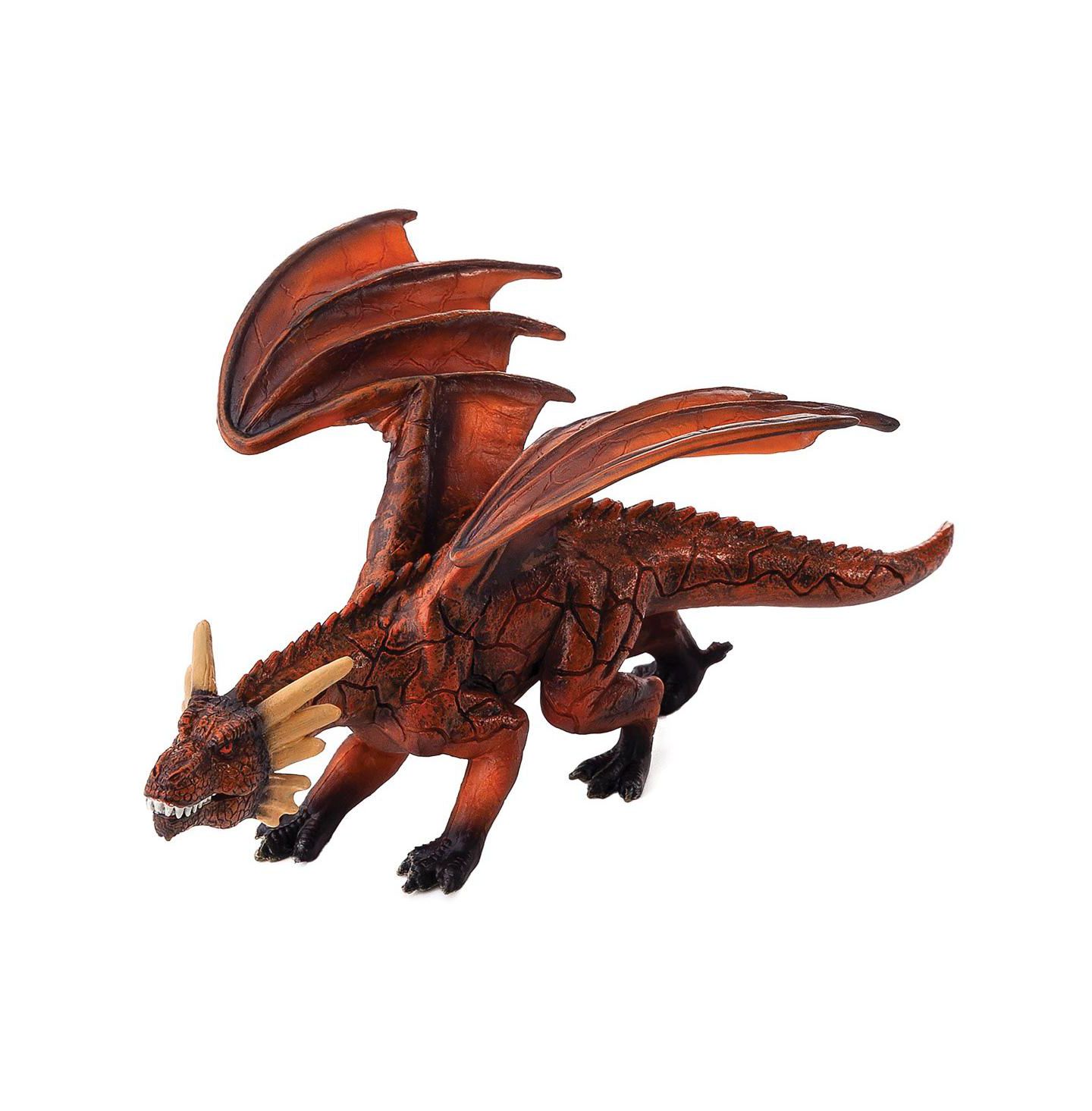 Детская фигурка Mojo Fire Dragon Hand-Painted Moving Jaw Figurine, Ages 3+ — фото 1
