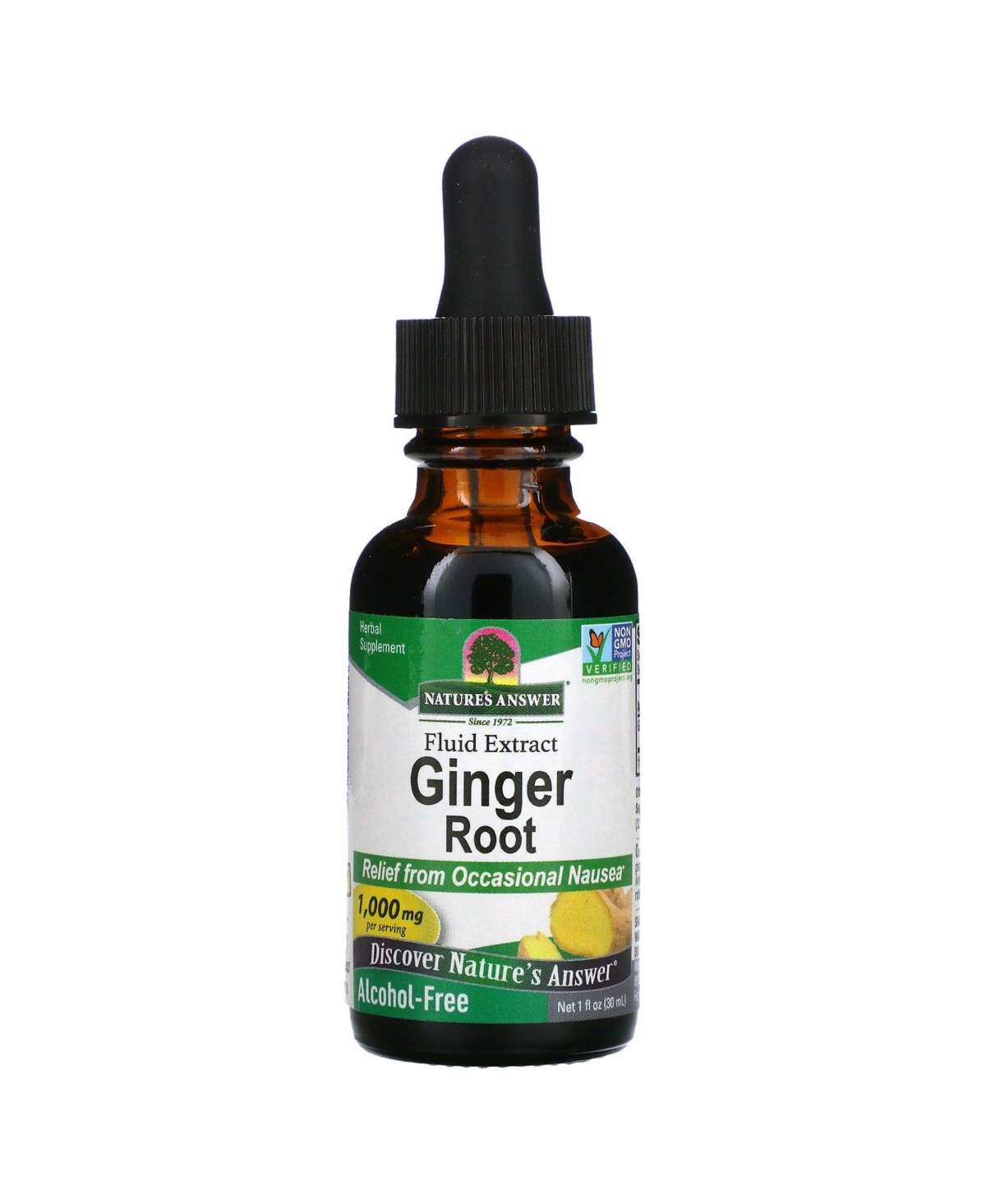 Ginger Root Fluid Extract Alcohol-Free 1 000 mg - 1 fl oz (30 ml) - Assorted Pre-pack (See Table