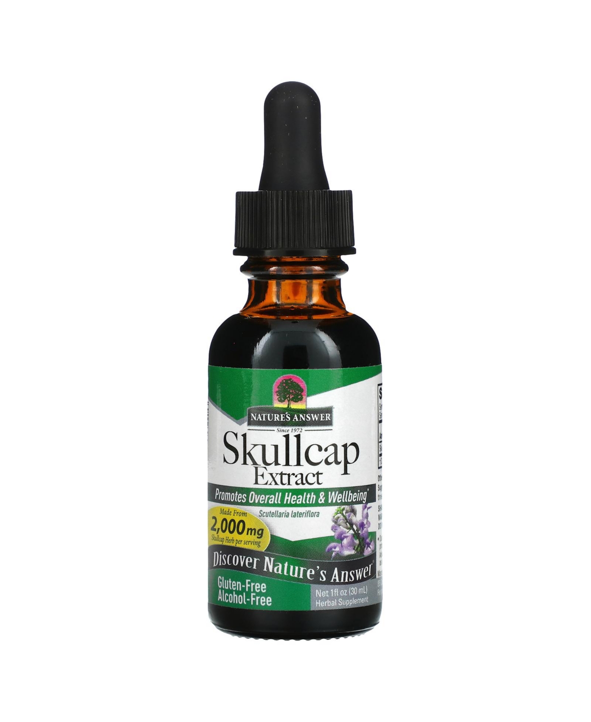 Skullcap Extract Alcohol-Free 2 000 mg - 1 fl oz (30 ml) - Assorted Pre-pack (See Table