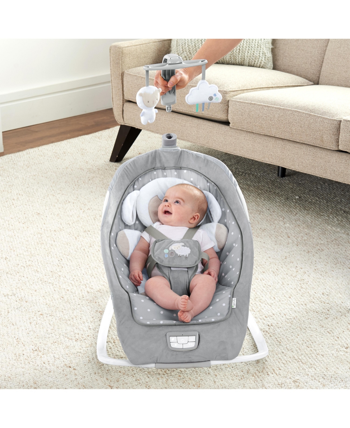 Shop Ingenuity Cuddle Lamb Rocking Seat In Multi