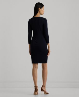 Lauren Ralph Lauren Women's Jersey Three-Quarter-Sleeve Dress