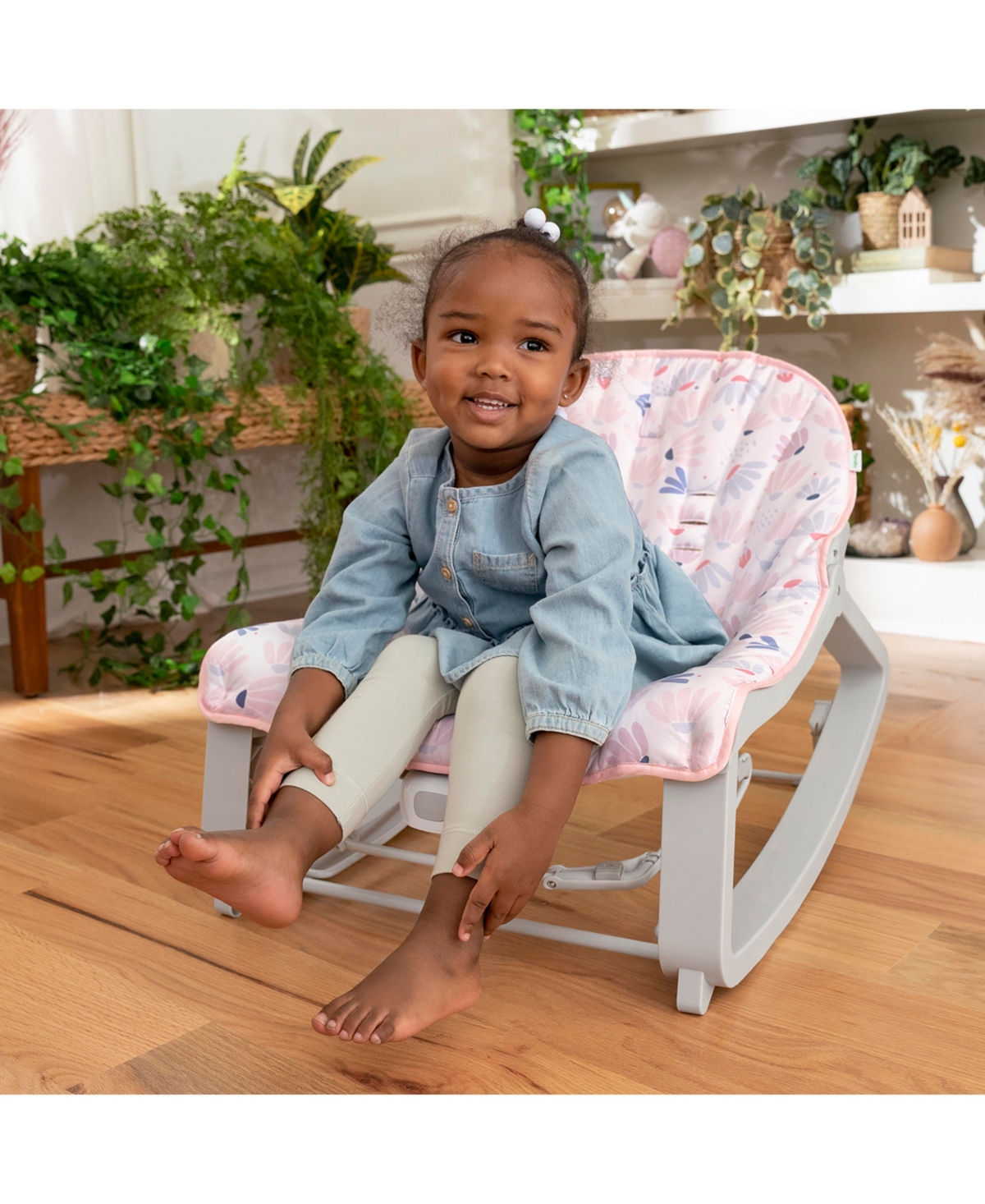 Shop Ingenuity Keep Cozy 3-in-1 Grow With Me Bounce Rock Seat In Multi