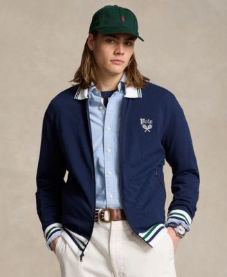 폴로 랄프로렌 Polo Ralph Lauren Mens Cotton Full-Zip Jacket,Newport Navy Multi