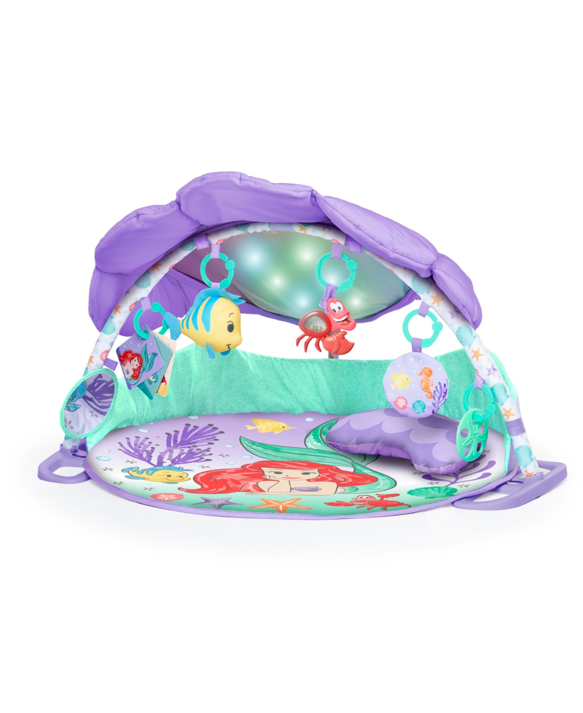 Shop Bright Starts The Little Mermaid Twinkle Trove Lights Music Activity Gym In Multi