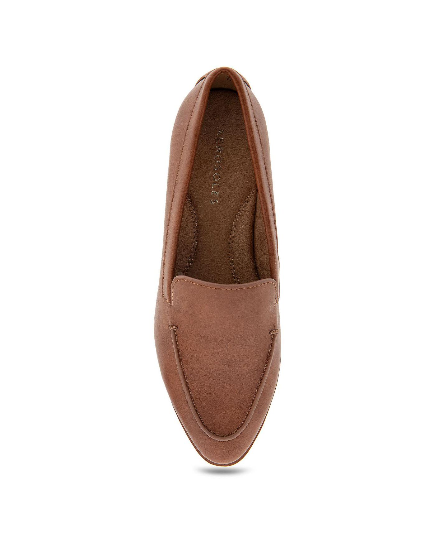 Женские туфли Aerosoles Everest Tapered Dress Loafers, цвет: Рыжевато-коричневая искусственная кожа — фото 4