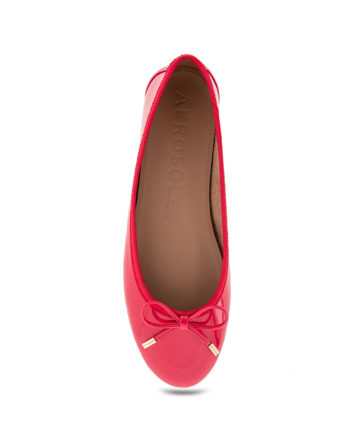 Shop Aerosoles Women's Pia Casual Ballet Wedge Flats In Virtual Pink Patent Polyurethane
