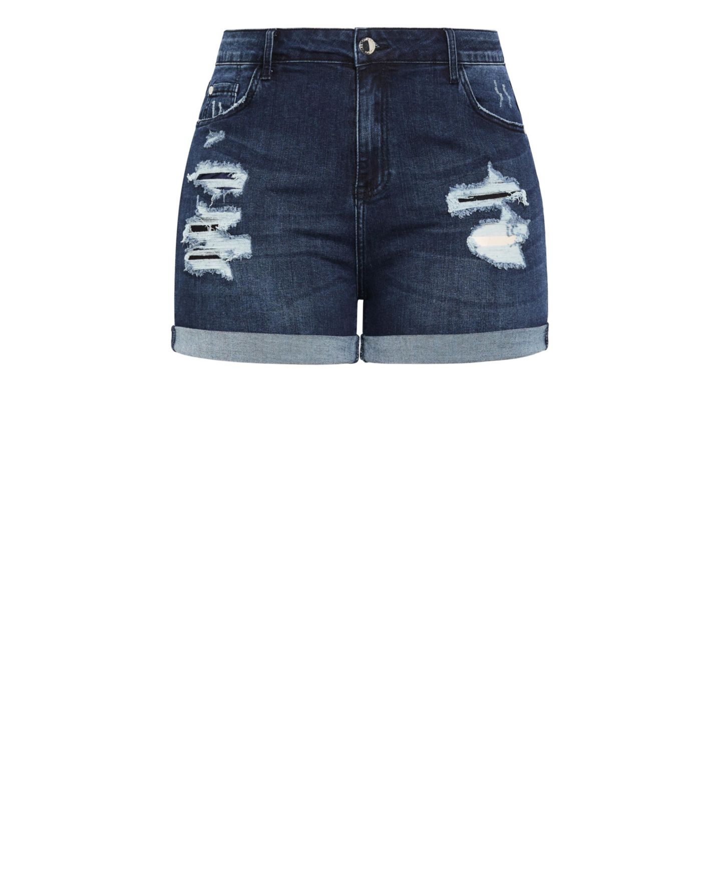 Женские шорты CITY CHIC Ripped Love Short, цвет: Тёмный джинсовый — фото 3