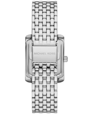 Women's Emery Three-Hand Silver-Tone Stainless Steel Watch 27mm x 33mm