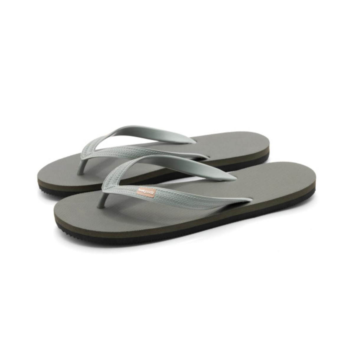 Men's Classicz Ultra Natural Rubber Flip-Flip Thong Sandals - Open Green