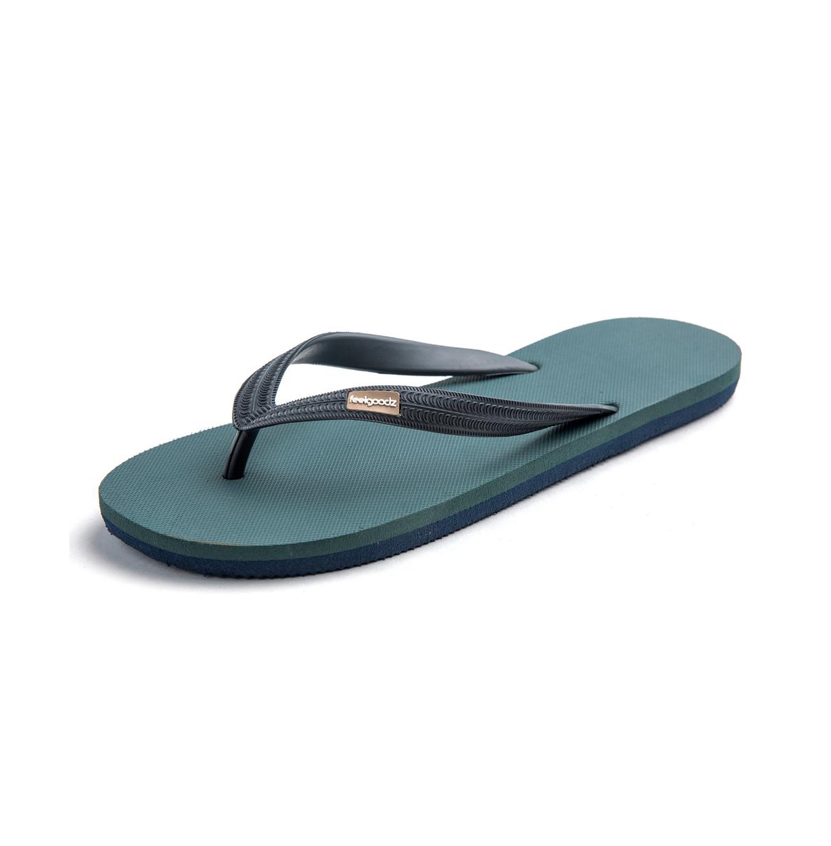 Men's Classicz Ultra Natural Rubber Flip-Flip Thong Sandals - Open Green