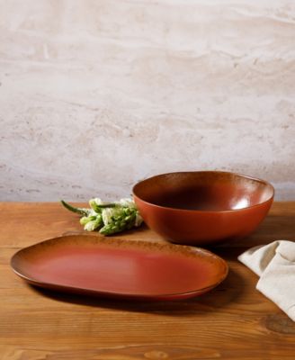 2 Piece Serving Platter Bowl Set, Service for 2