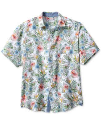 Tommy Bahama - Men's Floral Sketch Short Sleeve Button-Front Shirt