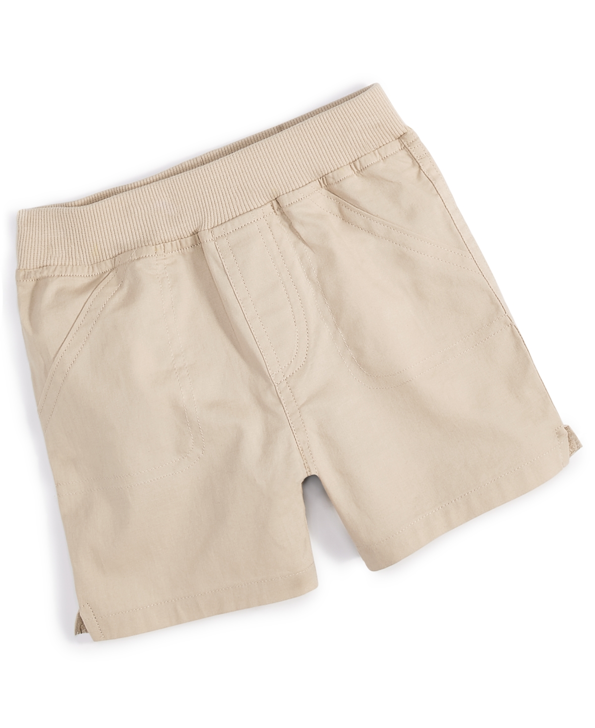 First Impressions Baby Boys Solid Shorts, Created For Macy's In Sand Tan