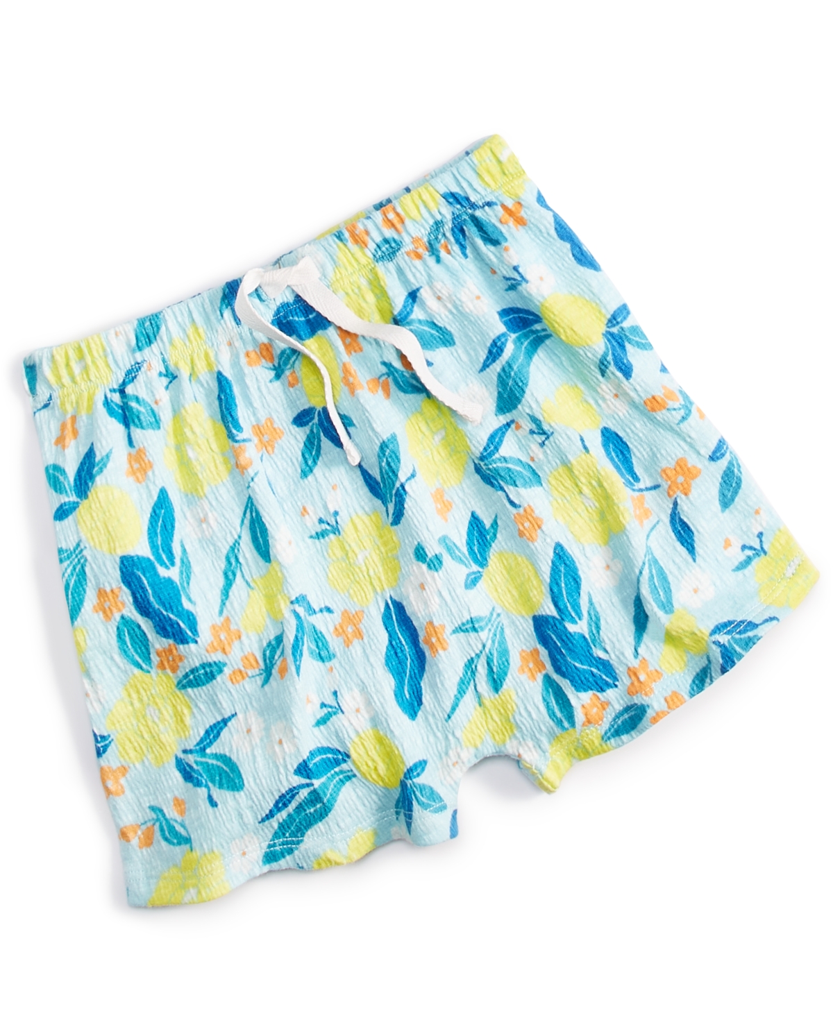 Shop First Impressions Baby Boys Elegant Tropical Floral-print Shorts, Created For Macy's In Oasis Blue